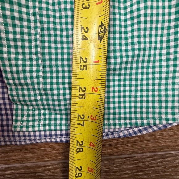 Vineyard Vines Boys 100% Cotton Button Front Whale Shirt, Gingham Colorblock, L - Picture 10 of 13